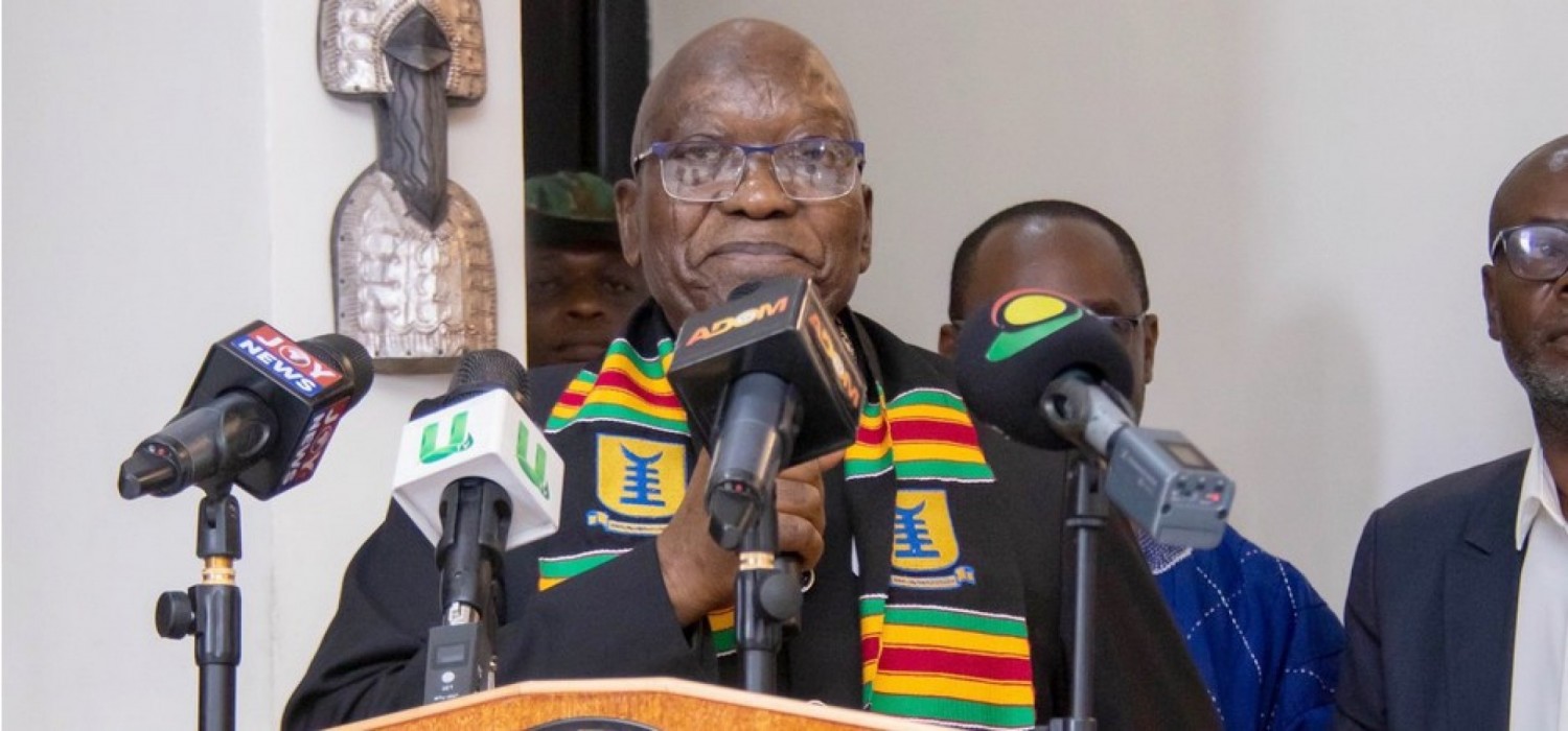 Afrique :  Jacob Zuma réclame l'indépendance économique du continent au Ghana et fustige l'Occident