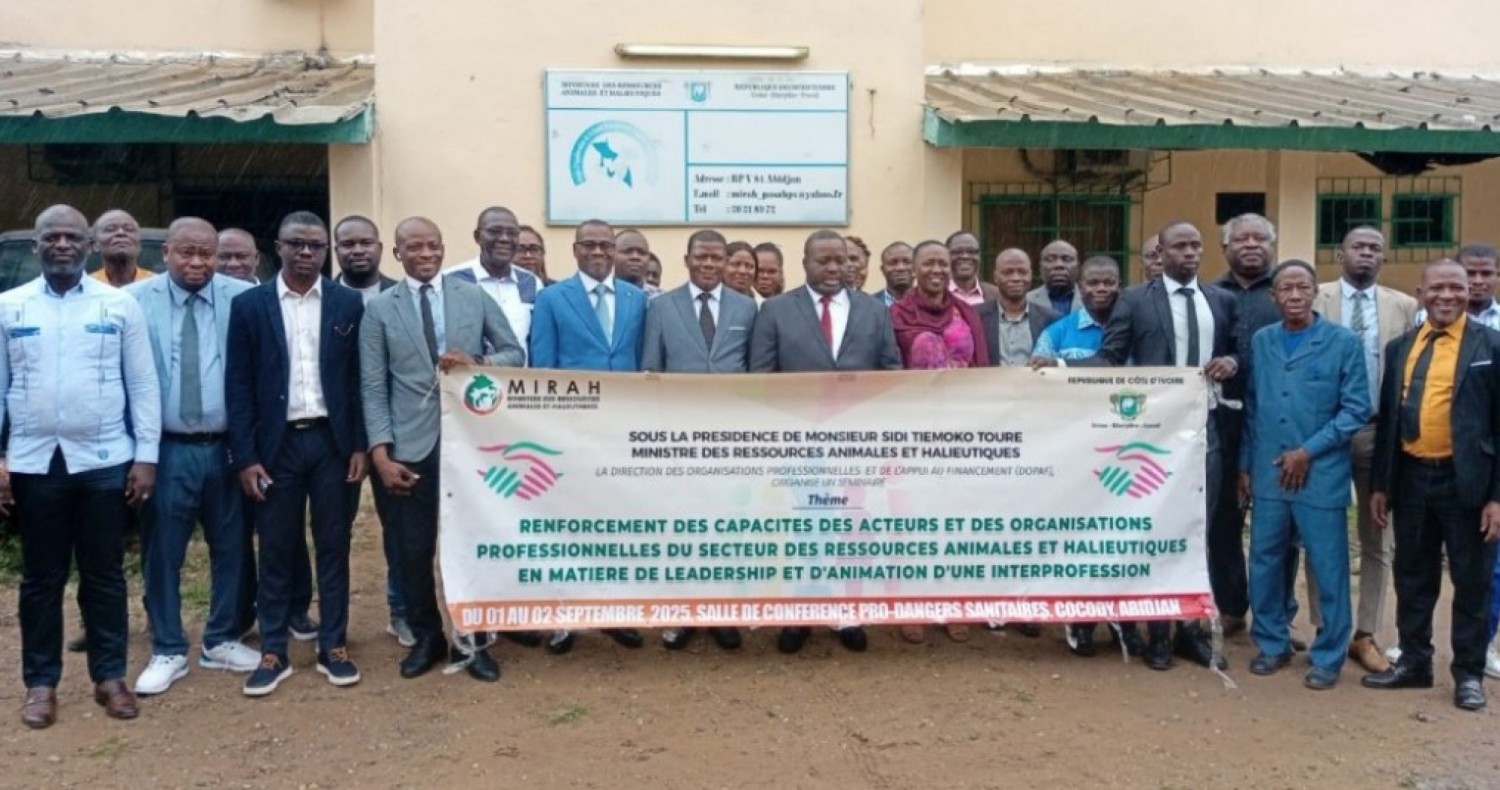 Côte d'Ivoire : Le gouvernement forme les leaders du secteur animal et halieutique pour une interprofession forte et innovante