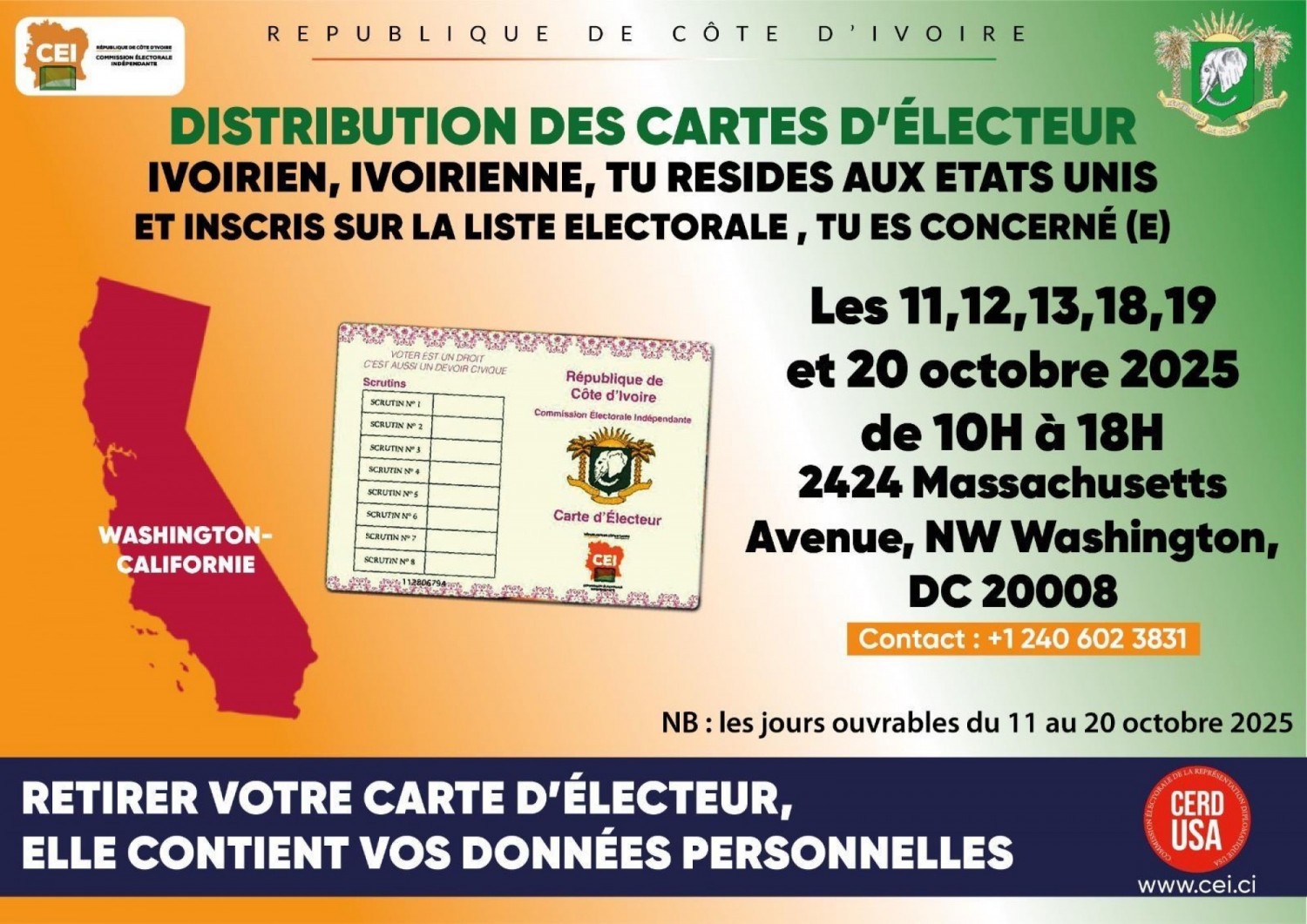 Côte d'Ivoire : Retrait des cartes d'électeurs, une faible affluence qui inquiète à cinq jours de la clôture
