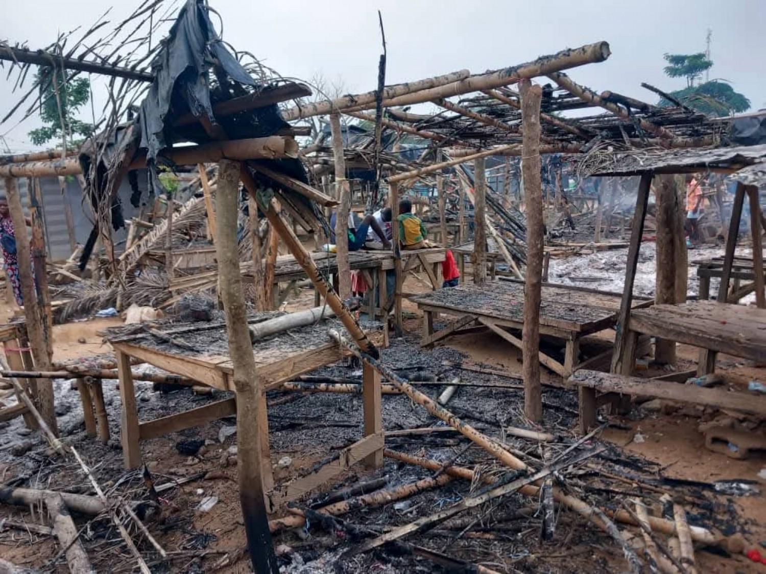Côte d'Ivoire : Incendie dévastateur au marché de Bôdô, des commerçants laissés dans la détresse