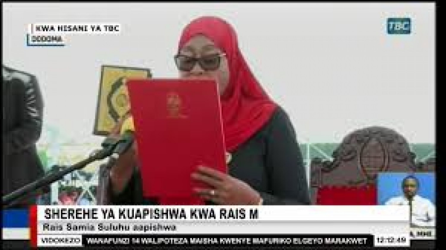 Tanzanie : Samia Suluhu Hassan prête serment, l'opposition crie au «hold-up électoral»