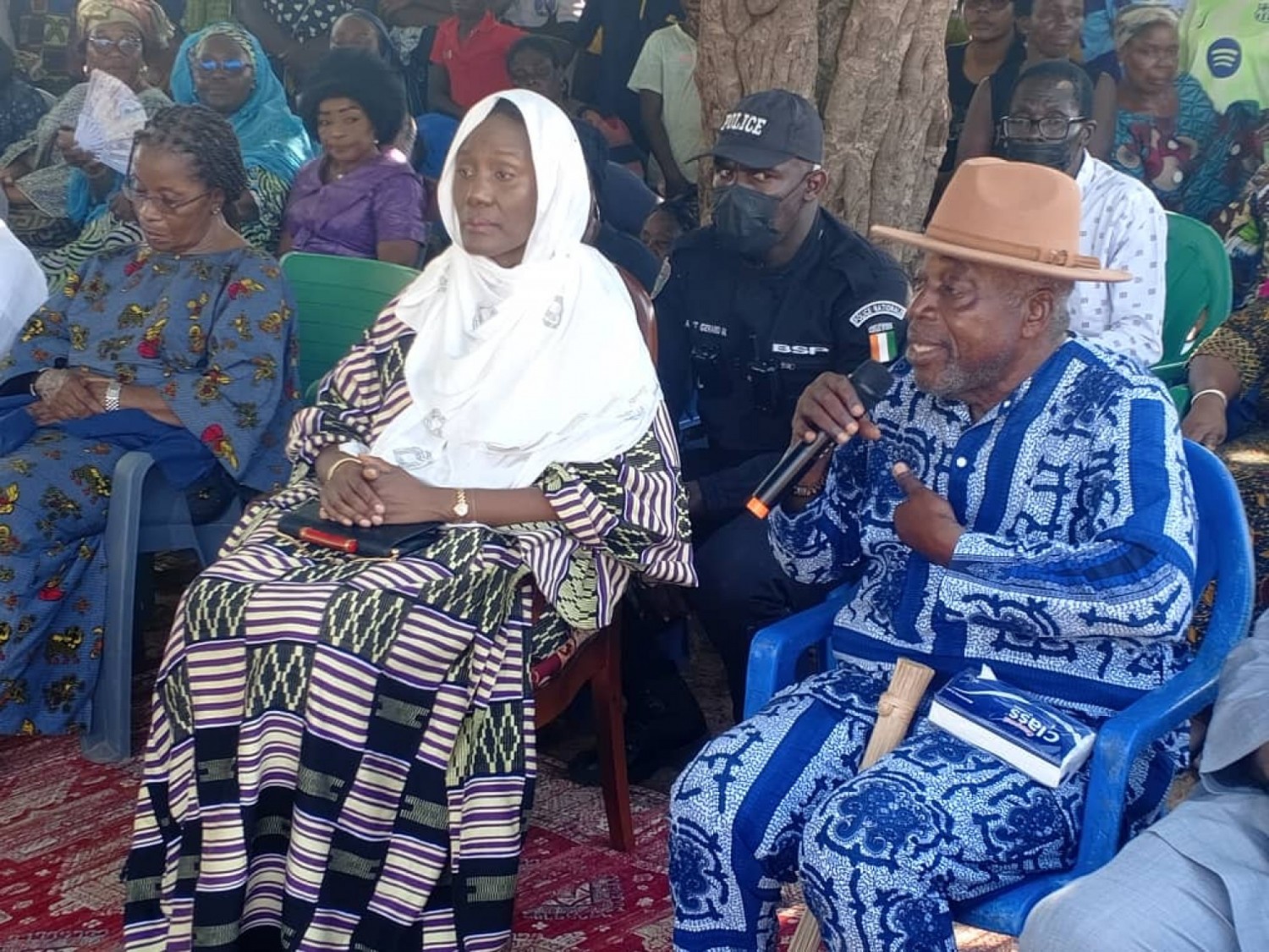 Côte d'Ivoire : Visite de compassion de Nady Gbagbo à Nahio qui lance un appel à la paix et à l'unité