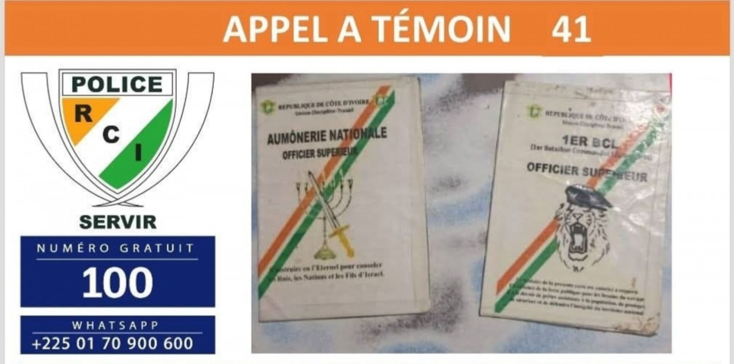 Côte d'Ivoire : Alerte de la police nationale, signalement des individus porteurs de cartes non officielles