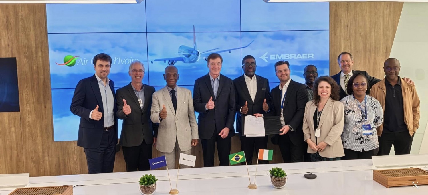 Côte d'Ivoire : Air Côte d'Ivoire commande 4 Embraer E175 + 8 appareils supplémentaires à Dubai Air Show