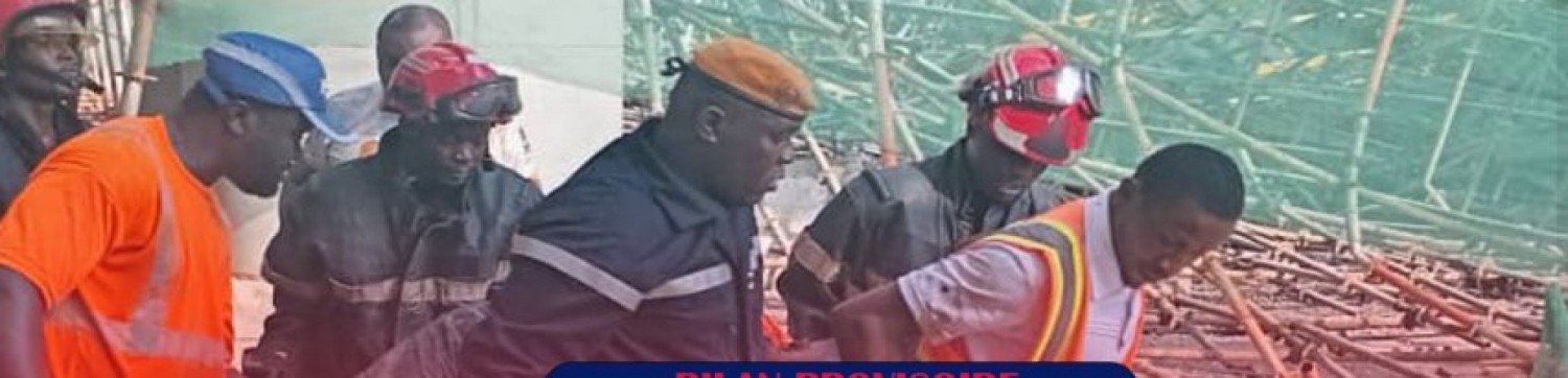 Côte d'Ivoire : Grand-Bassam, effondrement de l'échafaudage de la Cathédrale Saint-Esprit, des blessés dont des cas graves