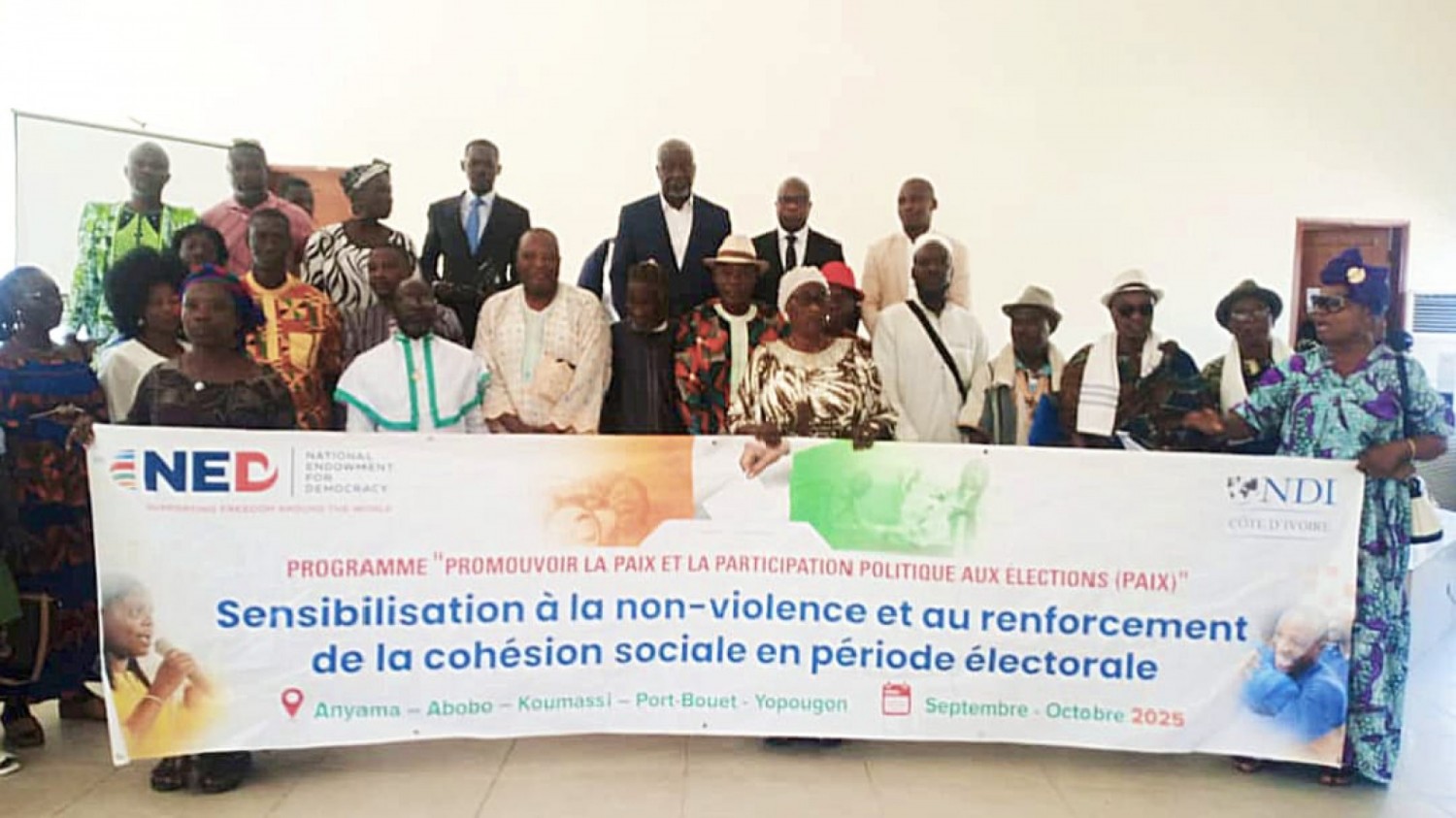 Côte d'Ivoire : ‎Port-Bouët, une campagne de sensibilisation pour promouvoir la non-violence et la cohésion sociale en période électorale  ‎