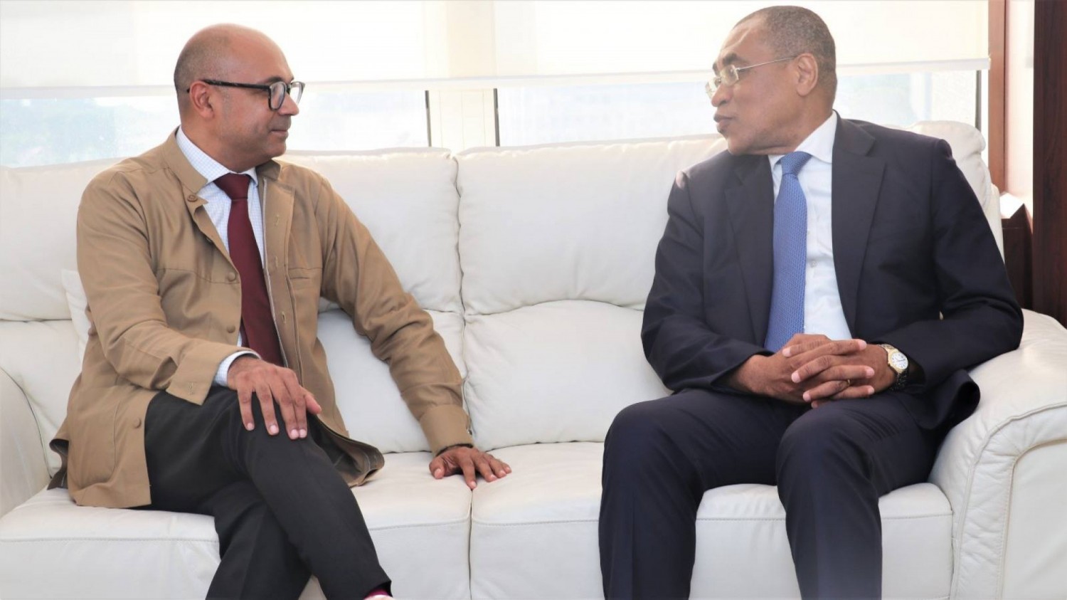 Côte d'Ivoire : En visite  chez le Ministre Adama Coulibaly, le  nouvel Ambassadeur de l'UE  réitère son engagement à accompagner le pays  dans ses priorités économiques