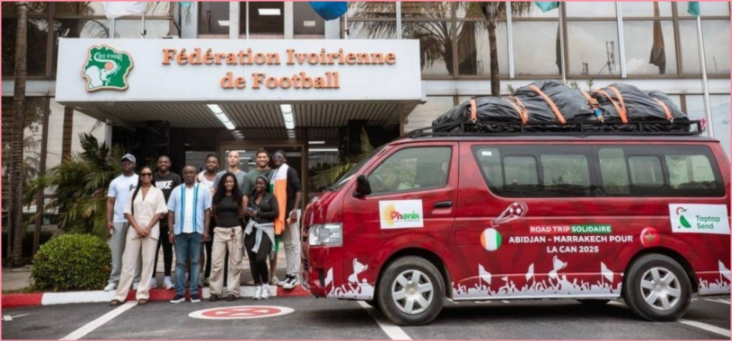 Côte d'Ivoire : Depuis Abidjan, des « influenceurs » d'Afrique veulent rejoindre le Maroc en mini-bus pour soutenir leurs sélections à  la CAN 2025
