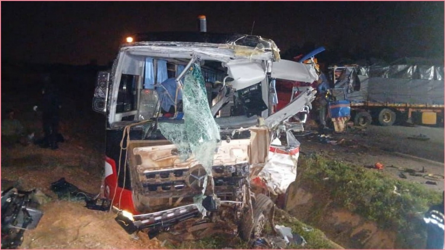 Côte d'Ivoire : Deux morts dans un accident ce dimanche sur l'Autoroute du Nord, sens Bouaké-Tiébissou