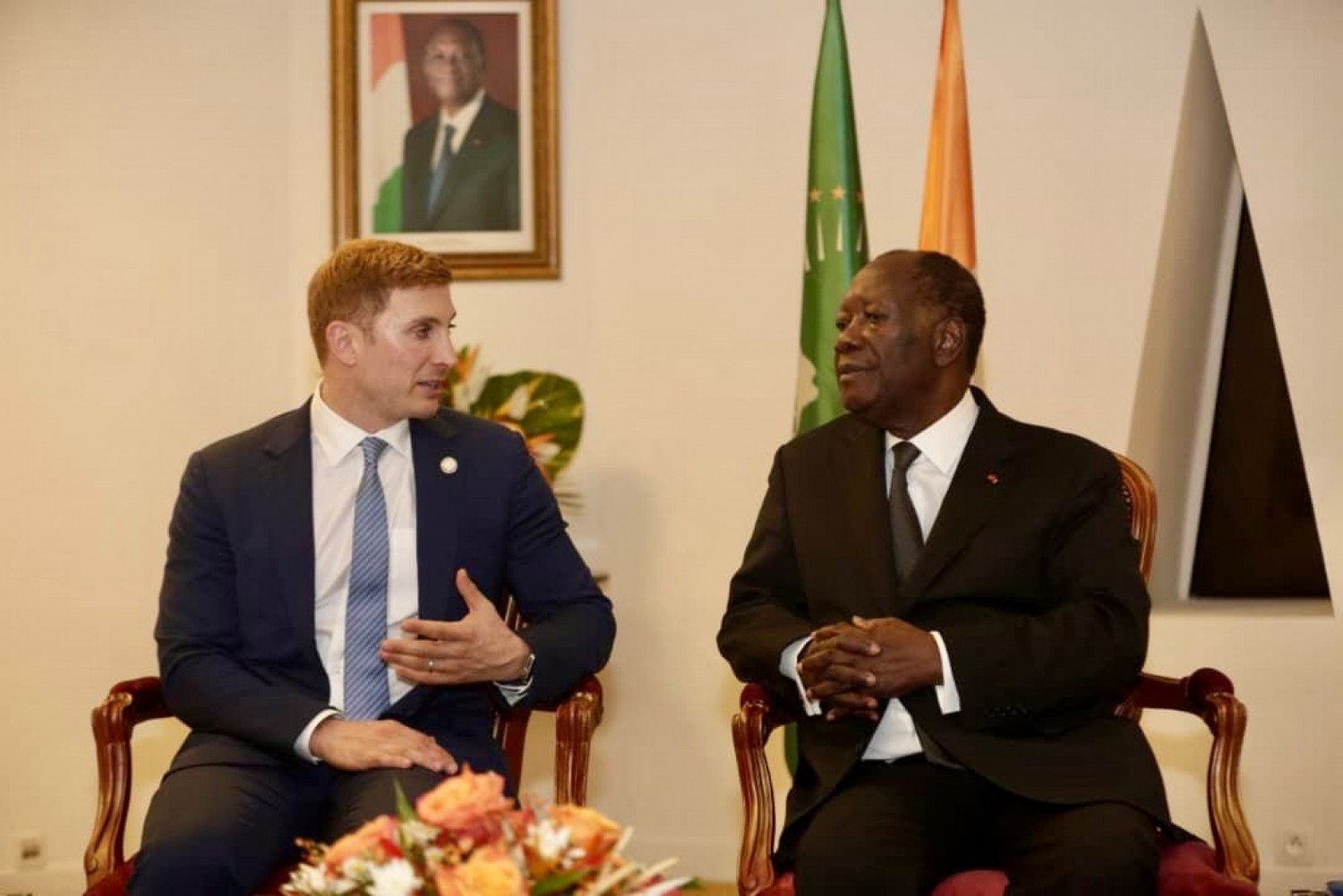 Côte d'Ivoire-Etats-Unis: Jacob Helberg  échange avec Ouattara sur  des priorités communes et des opportunités visant à renforcer davantage la coopération entre Abidjan et Washington