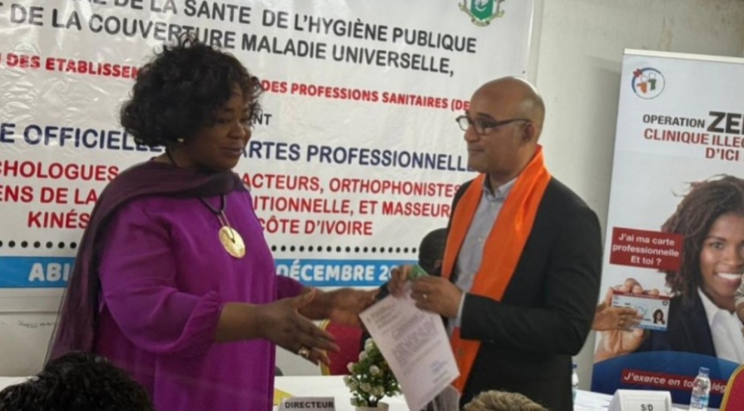 Côte d'Ivoire : Assainissement du secteur de la santé, l'État renforce la régulation avec la remise officielle des cartes professionnelles 2025 aux acteurs