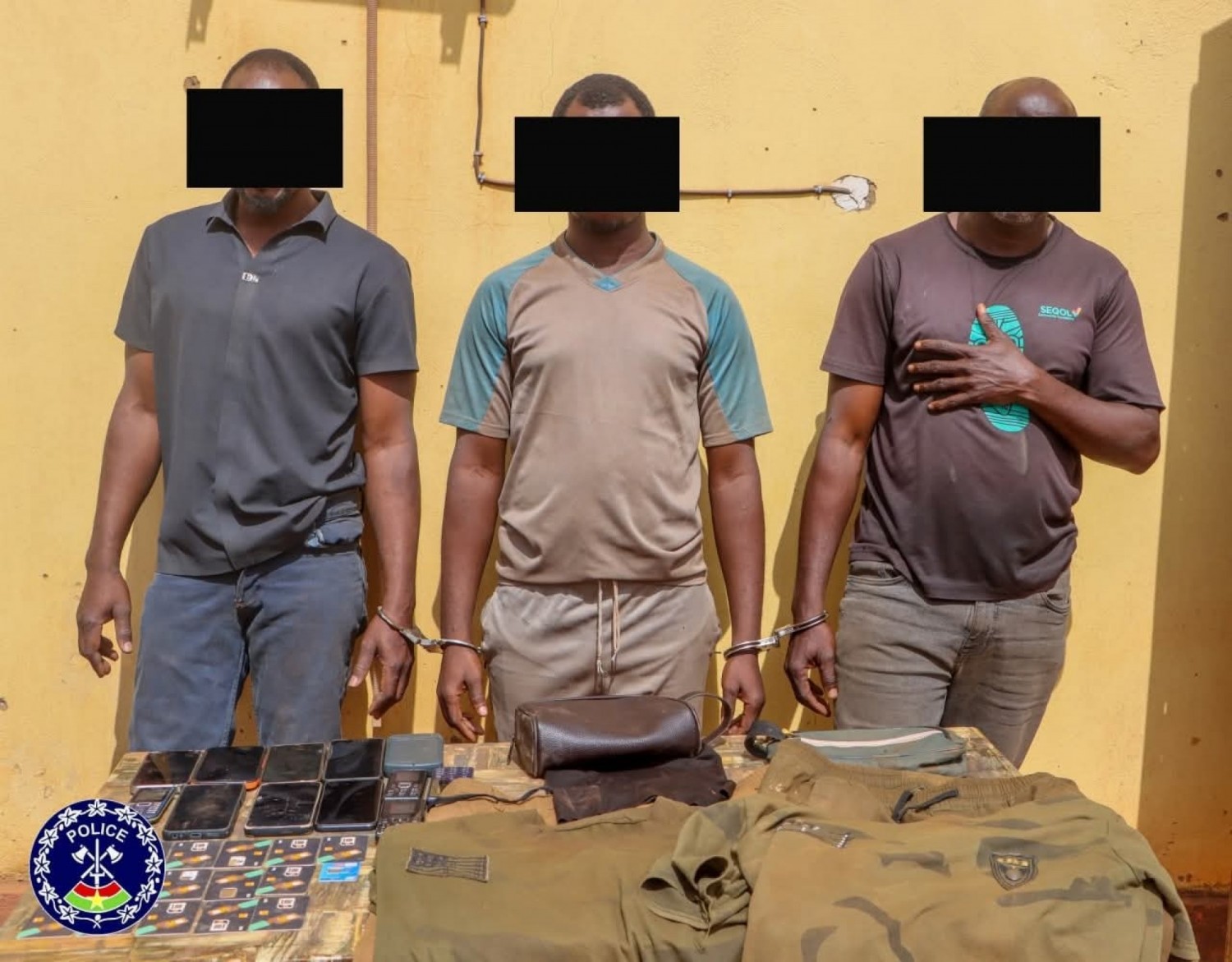 Burkina Faso : trois délinquants dont deux faux éléments des forces de sécurité mis aux arrêts par la Police  à Ouagadougou