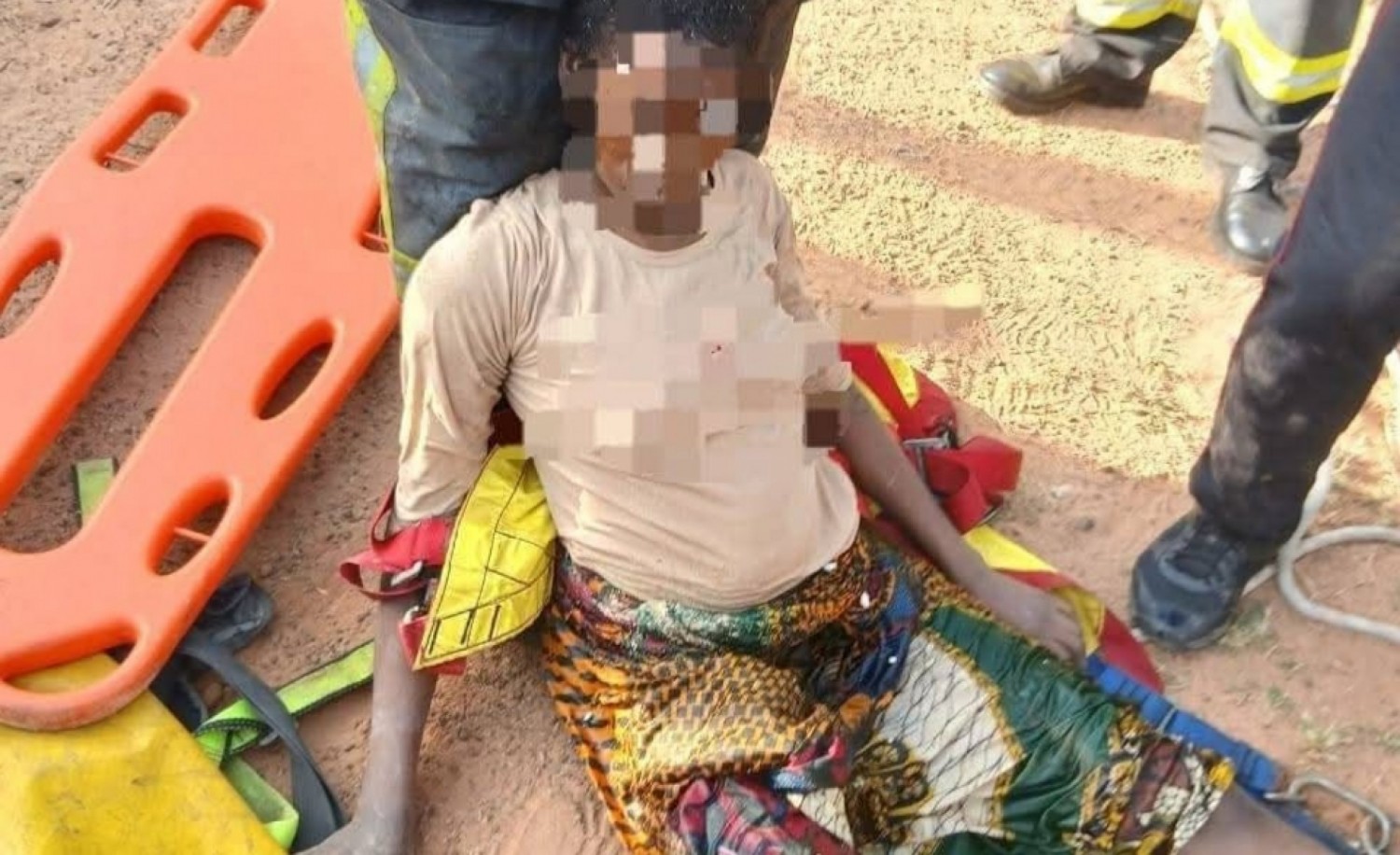 Côte d'Ivoire : Bouaké, une dame piégée dans un puits, sauvée de justesse