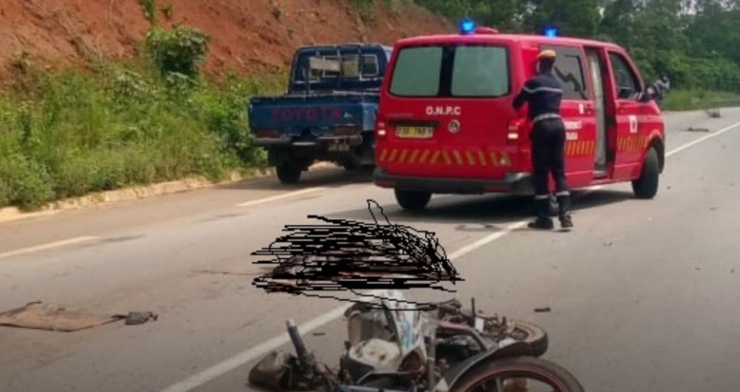 Côte d'Ivoire : Tragédie à Daoukro, un accident mortel fait deux victimes, une femme et sa fillette à la veille de Noël