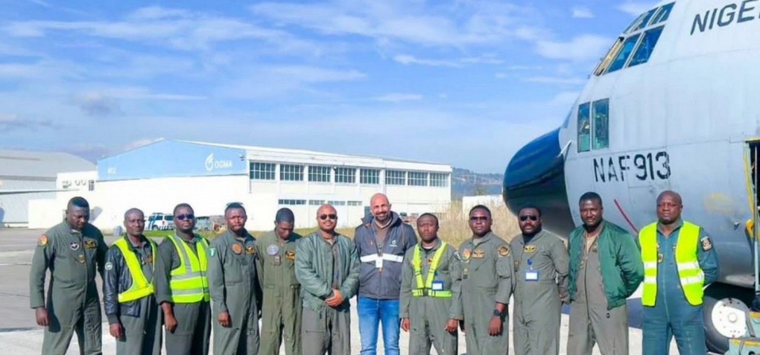 Nigeria :  L'avion militaire C-130 enfin arrivé au Portugal pour une maintenance programmée