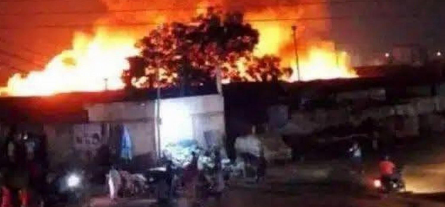 Togo :  Un incendie à Agoè-Cacaveli fait 4 morts et 1 blessé