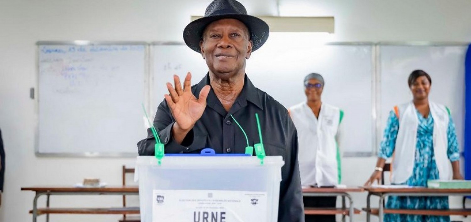 Côte d'Ivoire : Élections législatives, Alassane Ouattara vote et appelle les Ivoiriens à une mobilisation citoyenne massive
