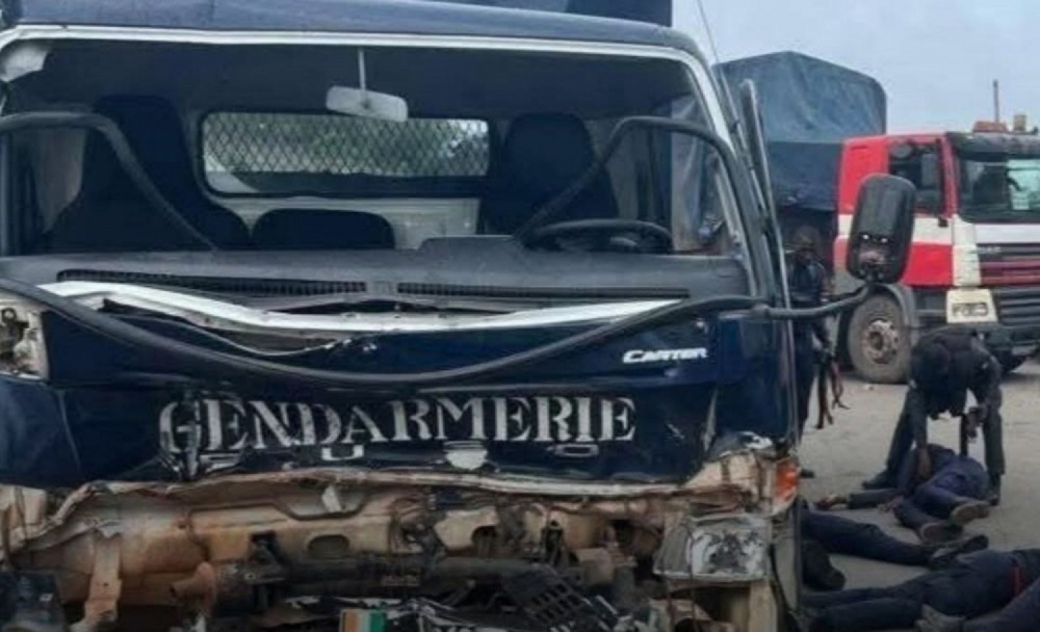Côte d'Ivoire : Sécurisation des Législatives, sortie de route d'un engin de la Gendarmerie sur l'axe Dabou-Sikensi, un mort (témoins)
