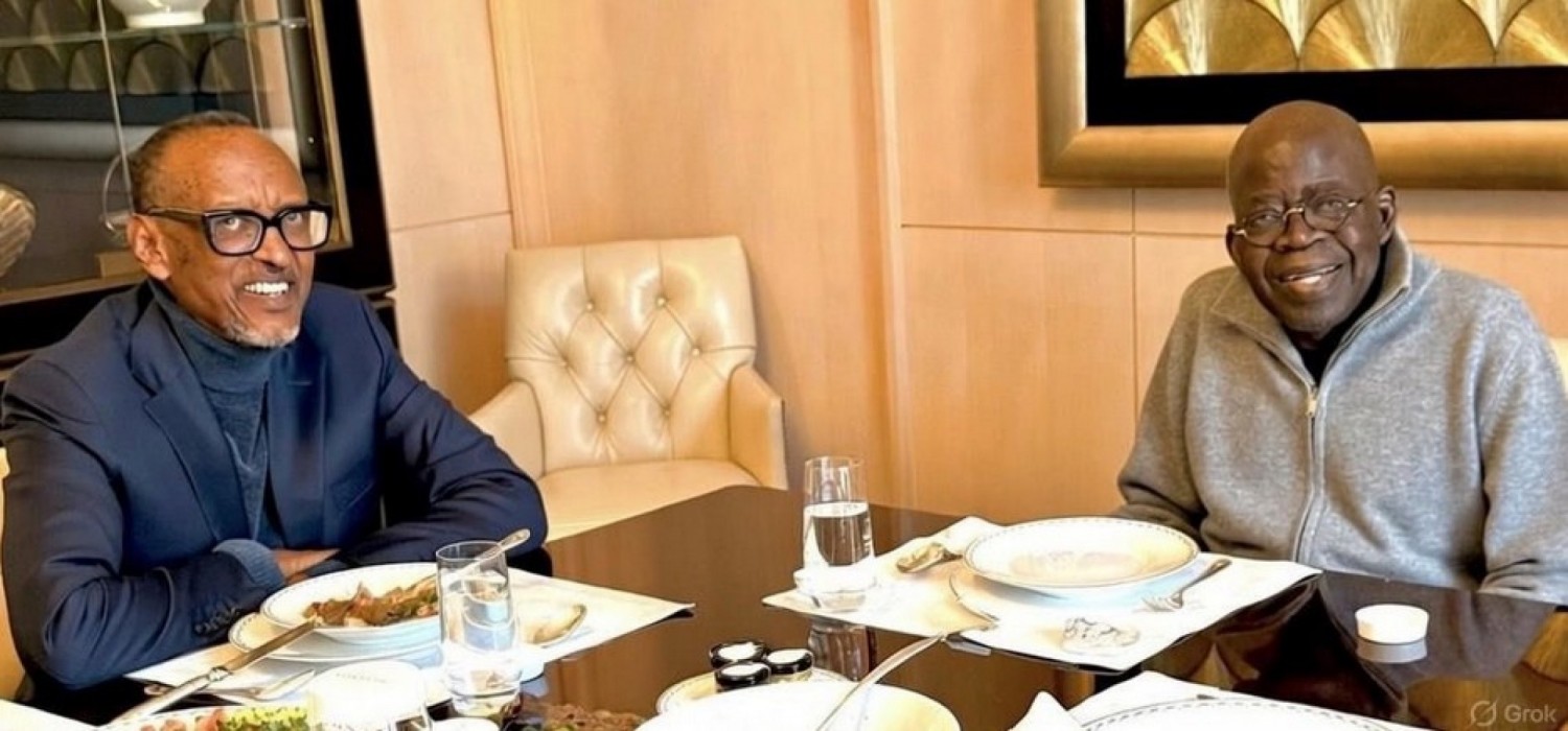 Nigeria :  Tinubu discute avec Kagamé en France sur la promotion des intérêts de l'Afrique