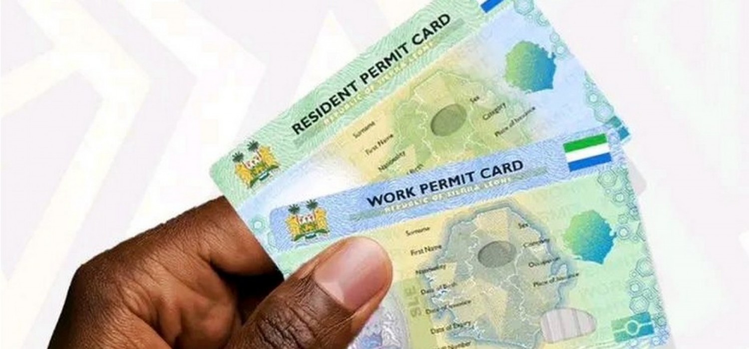 Sierra Leone :  Digitalisation des permis de séjour et de travail, ce que doivent payer les citoyens de la CEDEAO