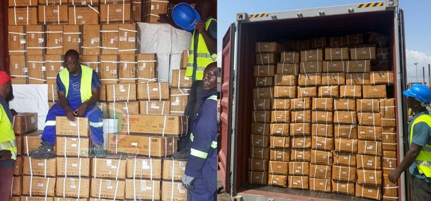 Ghana :  Saisie de 25 millions de comprimés illicites déguisés au port de Takoradi