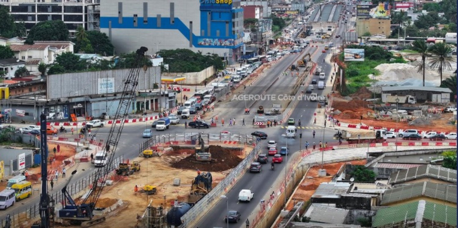 Côte d'Ivoire : Cocody, plusieurs voies fermées à circulation en raison des grands travaux en cours
