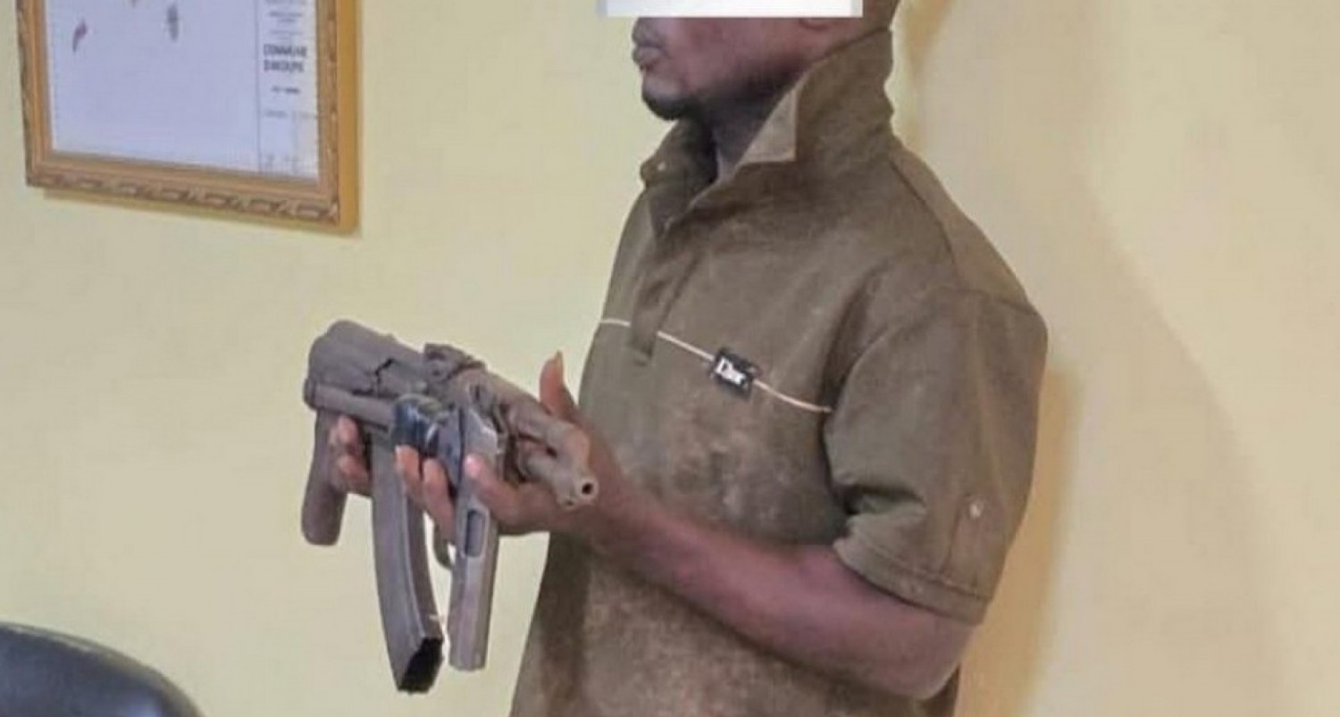 Côte d'Ivoire : Tentative de braquage à Adzopé, un jeune de 26 ans arrêté avec une kalachnikov