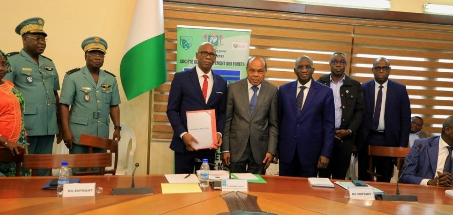 Côte d'Ivoire : Un  nouveau DG nommé à la SODEFOR, passation de charges entre le sortant Mamadou Sangaré et l'entrant Coulibaly Brehima