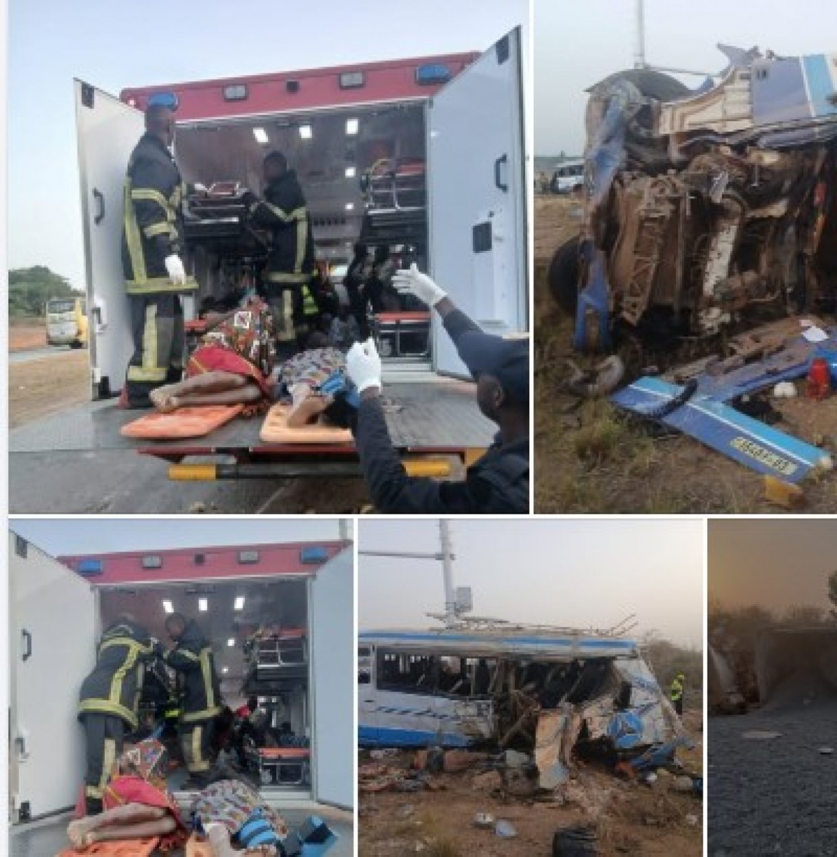 Côte d'Ivoire : Grave accident signalé sur l'autoroute du nord, 64 victimes dont 04 décès