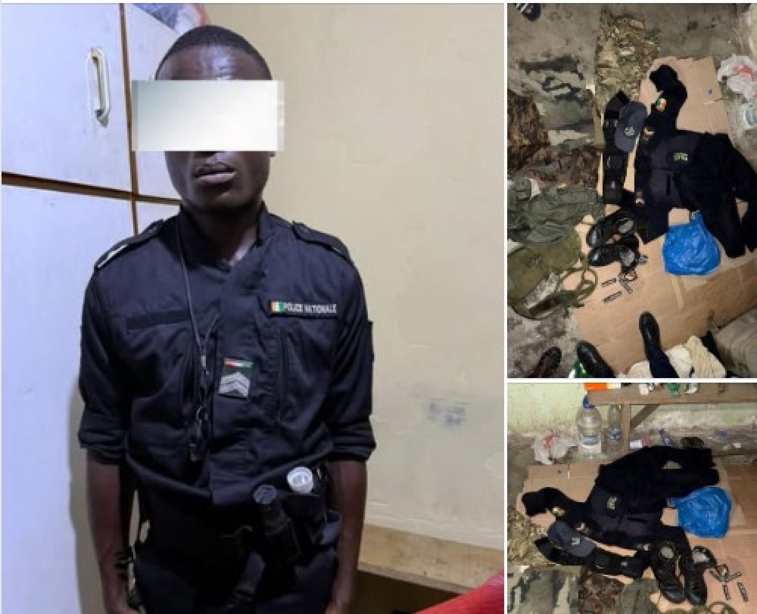 Côte d'Ivoire : Un faux policier interpellé, plusieurs objets retrouvés à son domicile