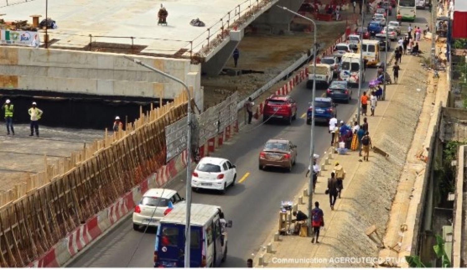 Côte d'Ivoire : Construction des (03) échangeurs à Cocody, l'état d'avancement des travaux de l'ouvrage estimé à 75%