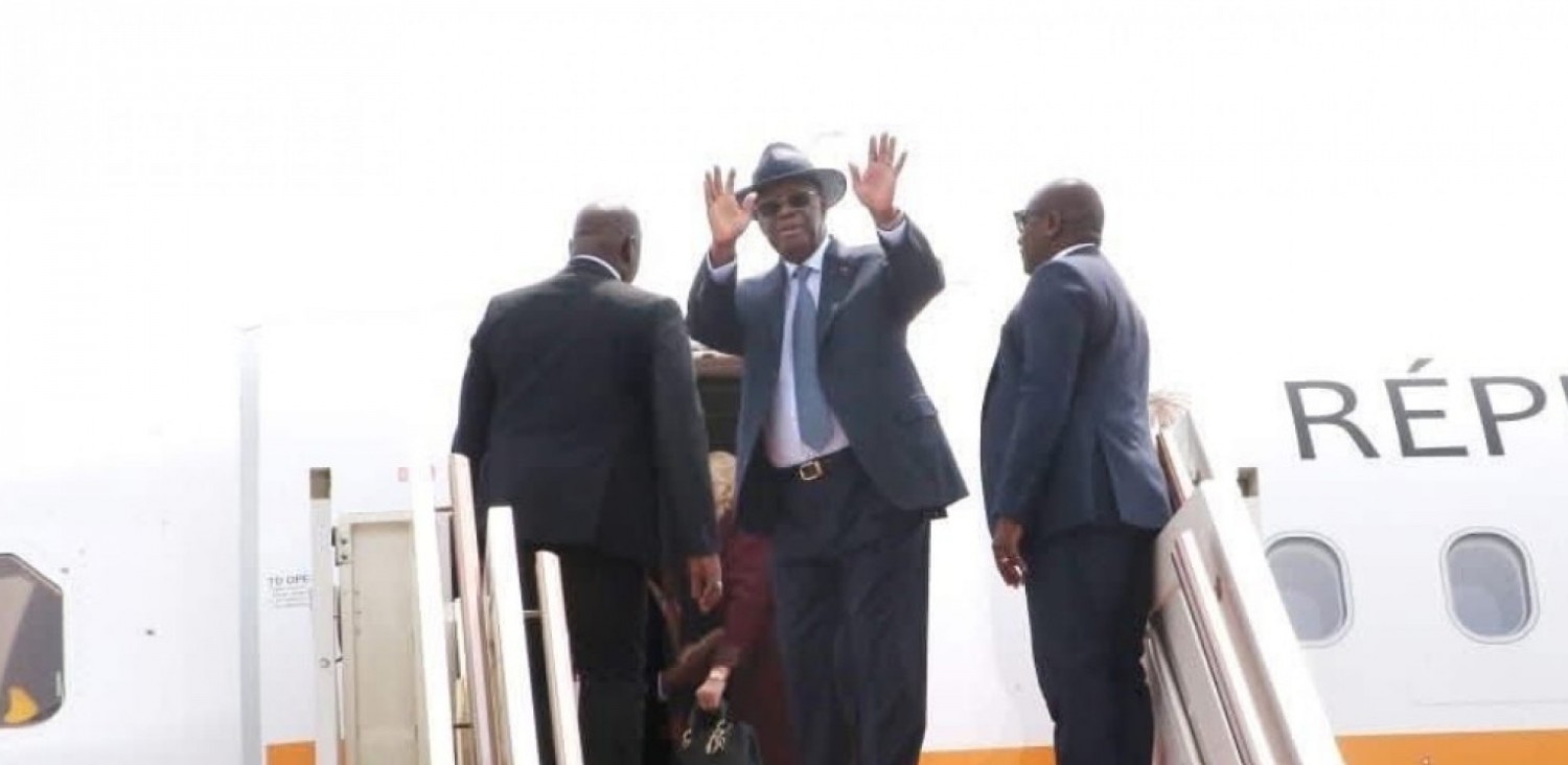 Côte d'Ivoire : Le couple Présidentiel s'envole pour la France