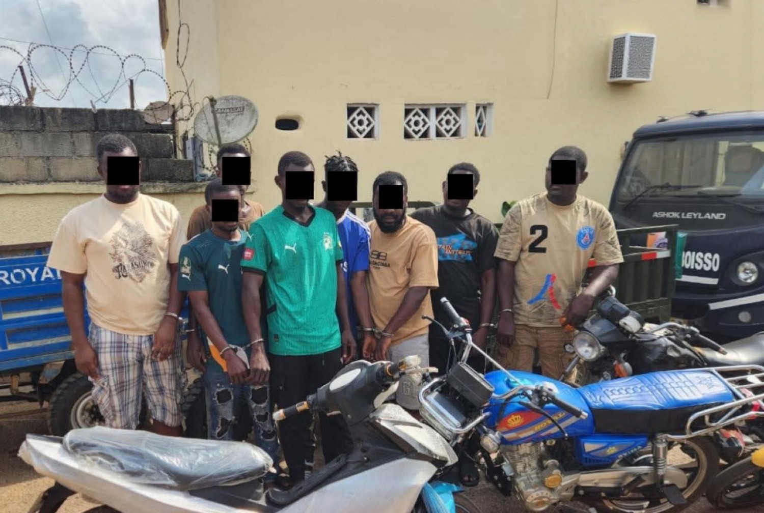 Côte d'Ivoire : Aboisso, démantèlement un réseau organisé de voleurs et faussaires présumés de motos