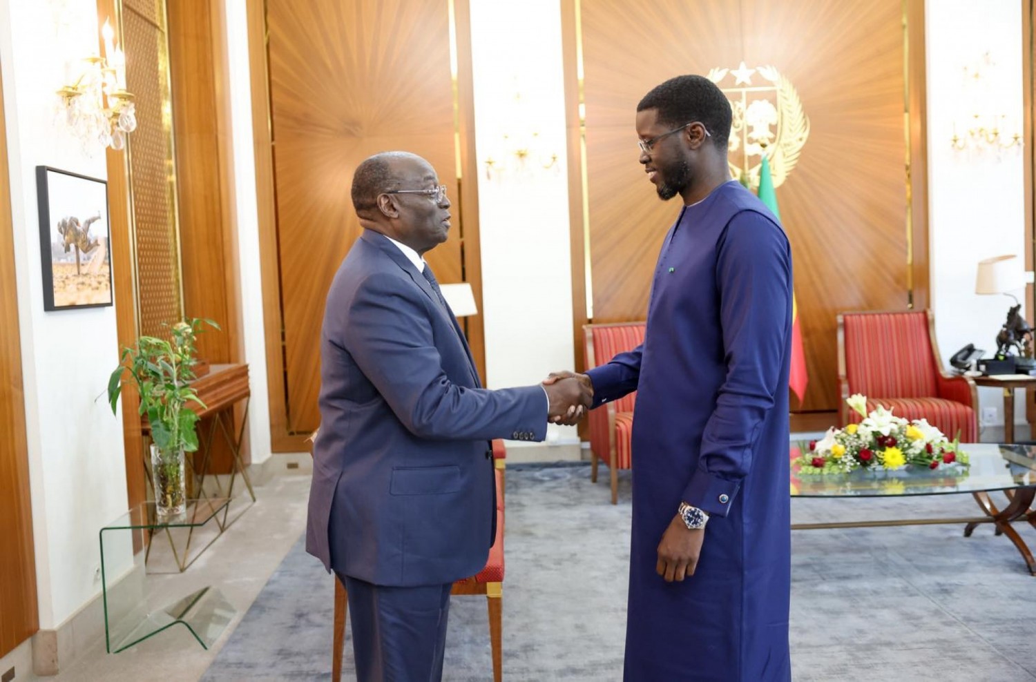 Côte d'Ivoire-Sénégal : Le VP Tiémoko Meyliet Koné porteur d'un message du Président Alassane Ouattara à Bassirou Diomaye Faye