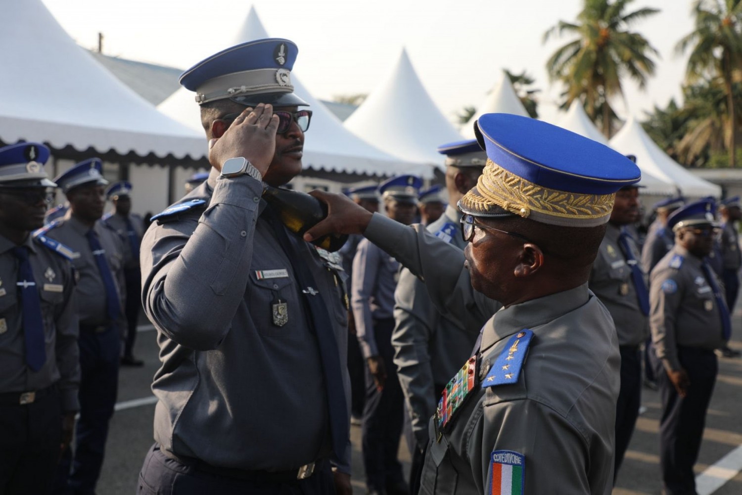 Côte d'Ivoire : Gendarmerie Nationale, 2 497 gendarmes   promus au grade supérieur