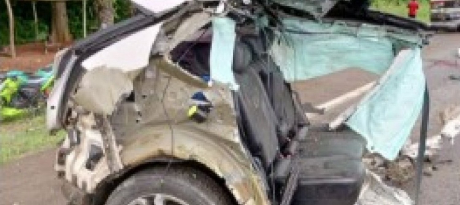 Côte d'Ivoire : Autoroute du nord, sortie de route d'un véhicule personnel suite à l'éclatement brusque de l'un de ses pneus, (01) décès