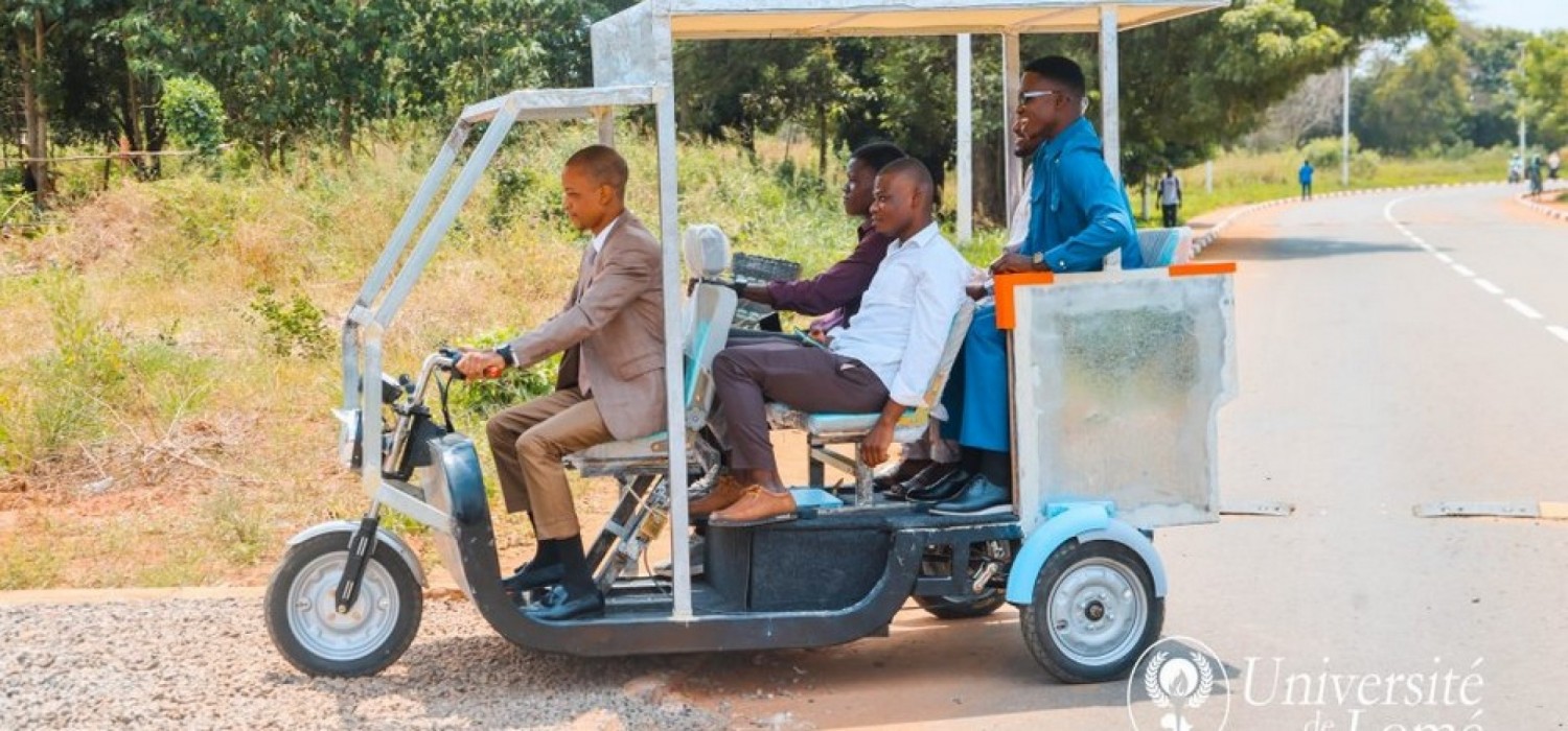 Togo :  Un étudiant conçoit un tricycle électrique, caractéristiques et phase pilote