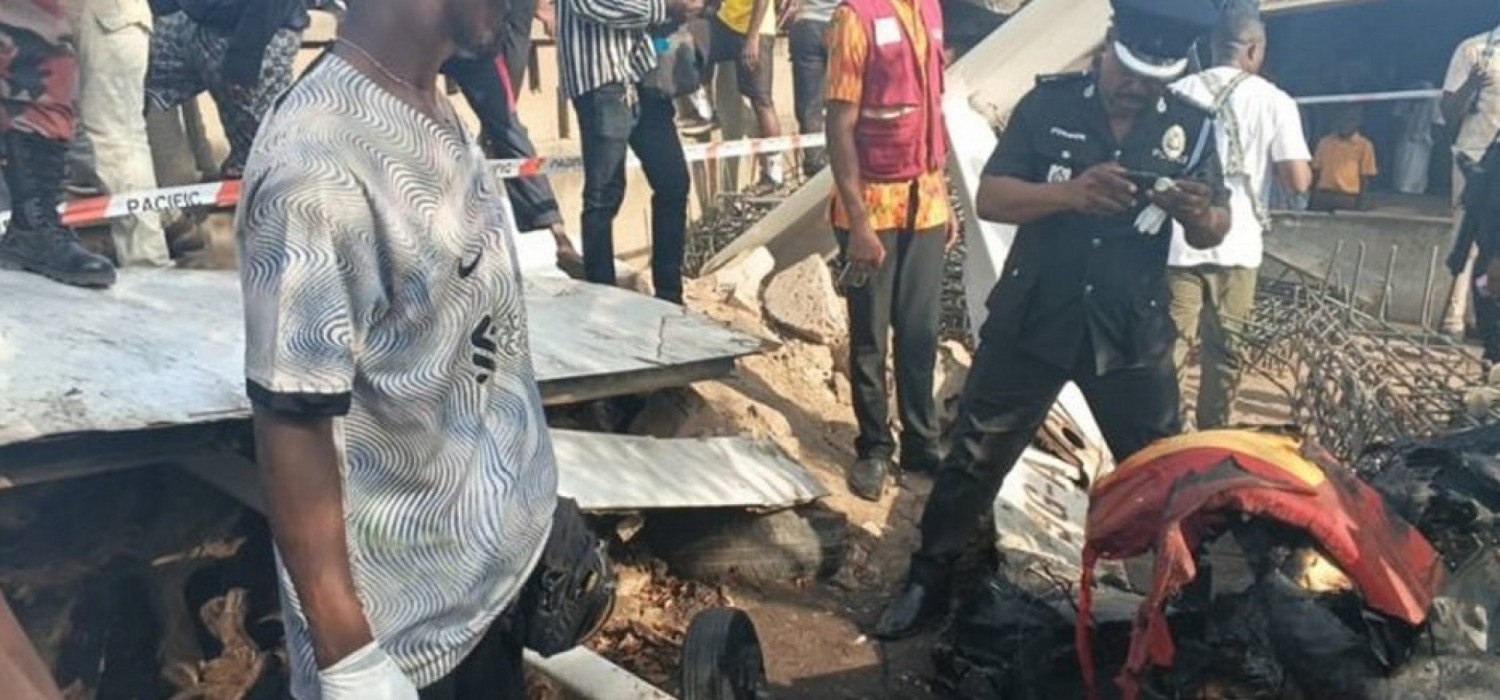 Ghana :  Crash d'un hélicoptère à Tema, deux morts