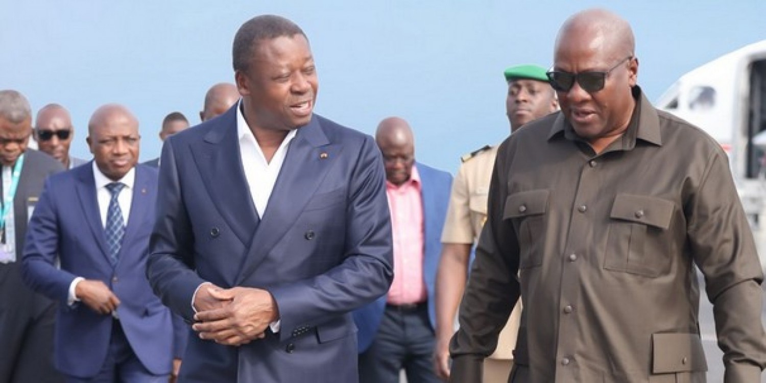 Togo-Ghana :  Echanges entre Faure Gnassingbé et John Mahama à Lomé