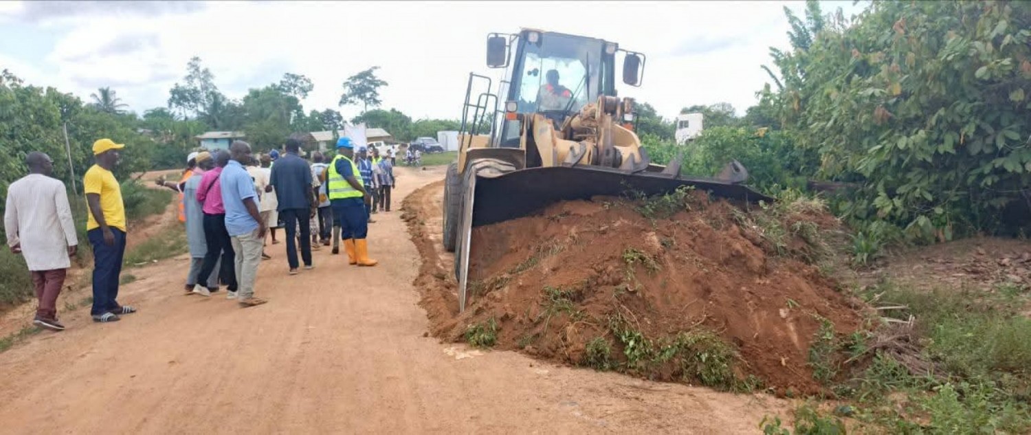 Côte d'Ivoire : San Pedro, lancement des travaux de reprofilage enfin de la piste carrefour Watté  Djagadji, de 40,600 km