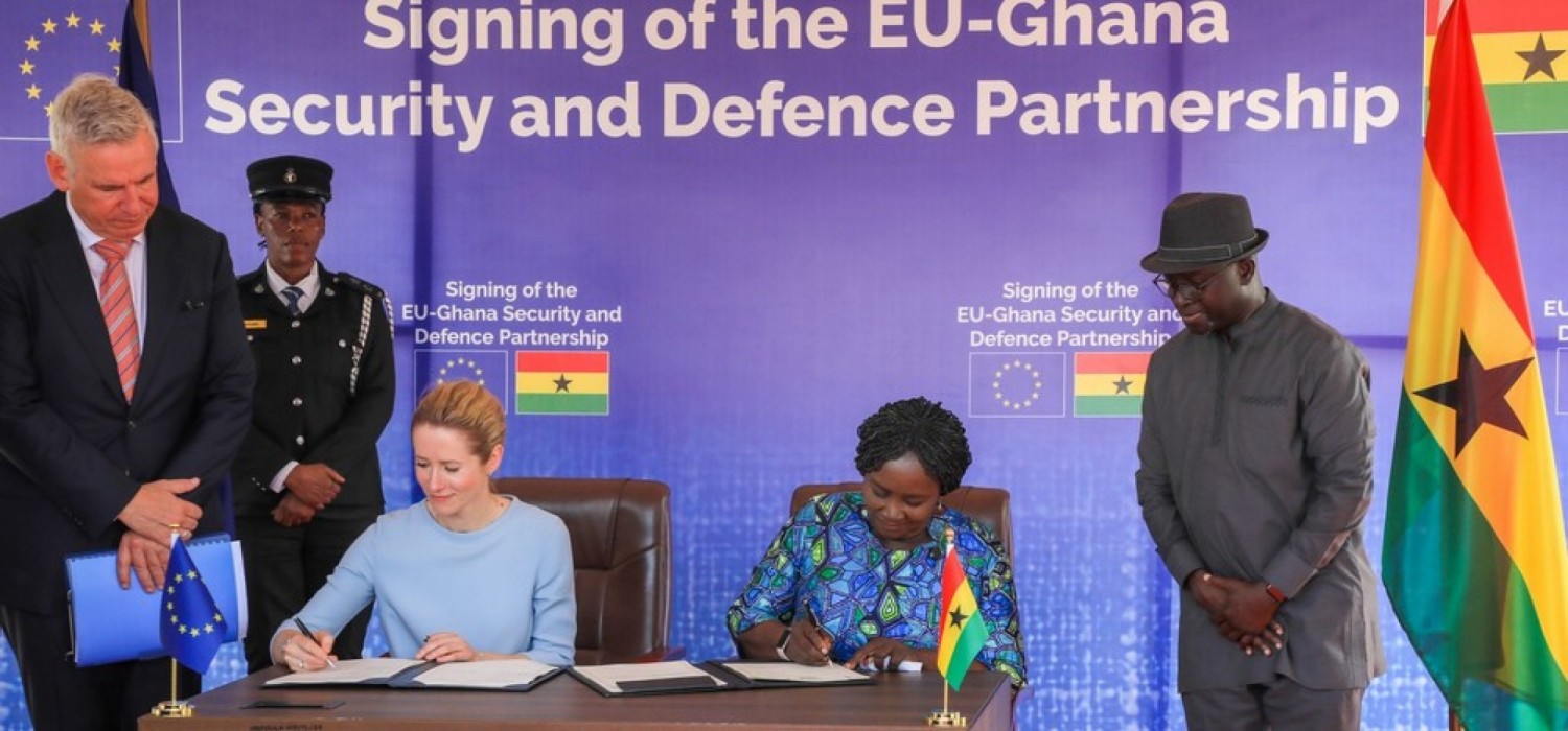 Ghana-UE :  Signature d'un partenariat de sécurité et de défense, domaines de coopération et limite