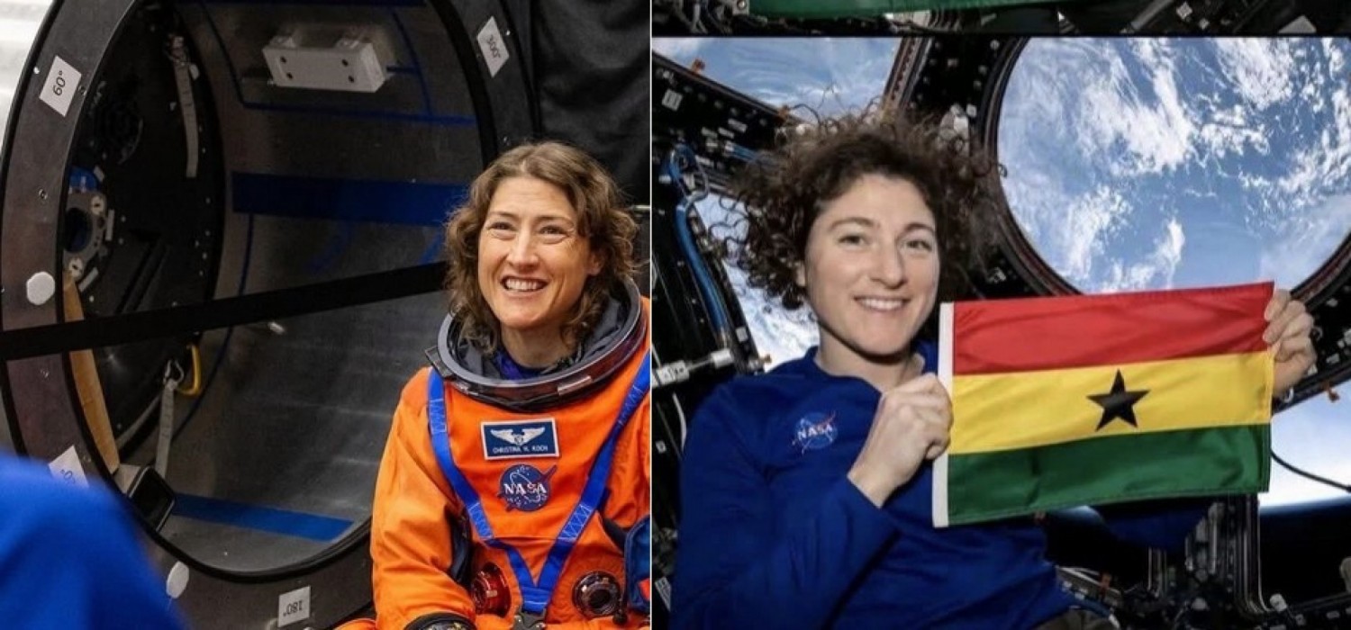 Ghana :  L'astronaute Christina Koch saluée pour avoir déployé le drapeau ghanéen dans l'espace, Artemis II et mission