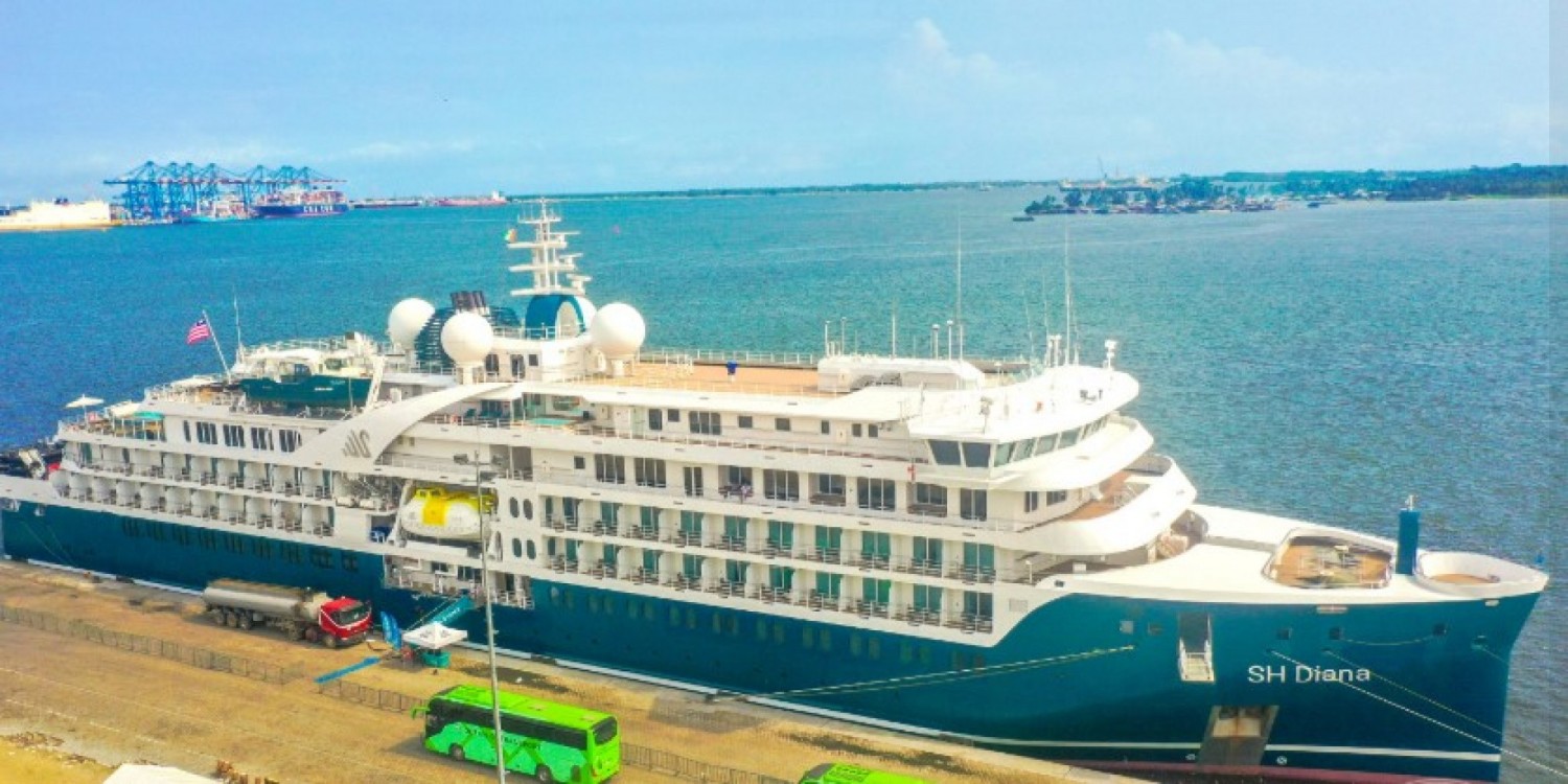 Côte d'Ivoire : Abidjan accueille le navire de croisière SH DIANA, un paquebot de luxe