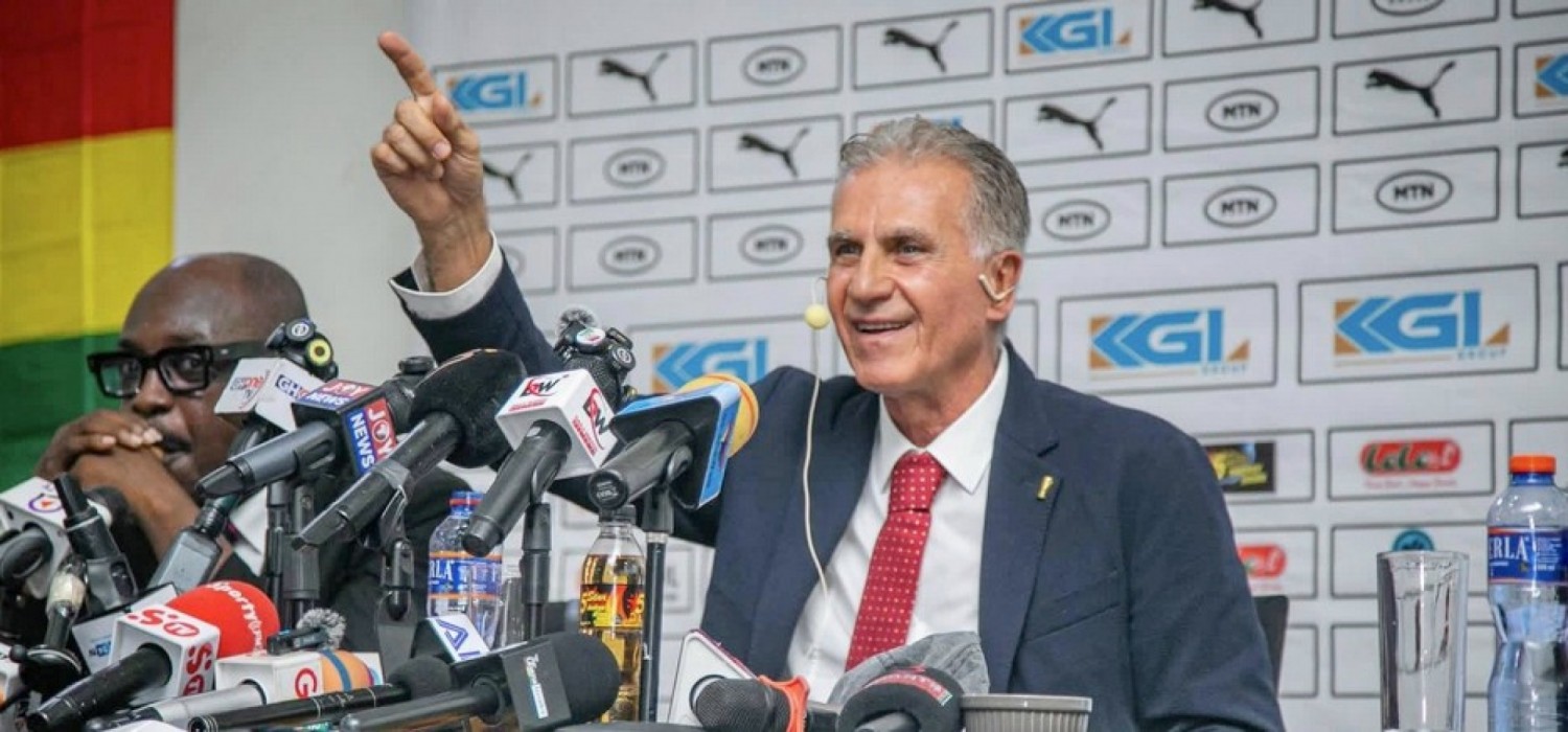 Ghana :  Black Stars, l'entraineur Carlos Queiroz présenté à la presse, son contrat, stratégie de travail et critères de sélection des joueurs