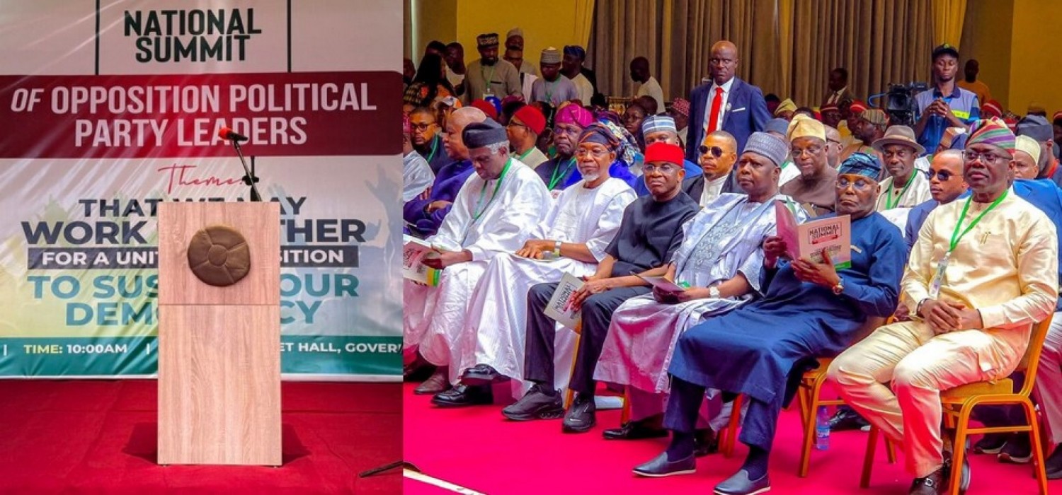 Nigeria :  Sommet de l'opposition, un candidat unique à présenter à la présidentielle de 2027 contre Tinubu