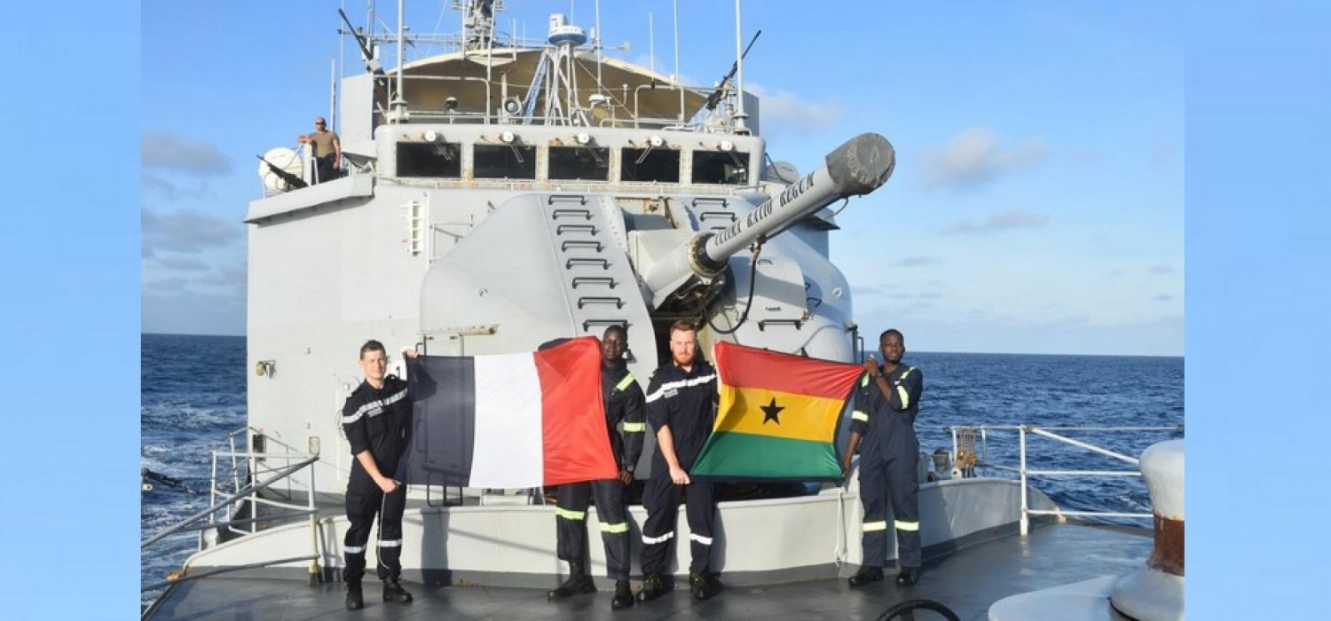 Ghana-France :  Sécurité maritime, escale du patrouilleur français le Jacoubet à Sekondi