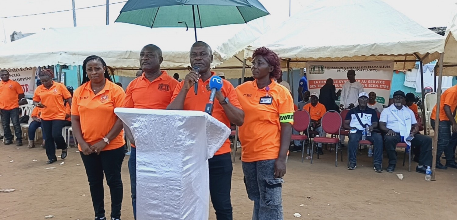 Côte d'Ivoire : Fête du Travail à Yopougon, la FGTCI appelle à une refondation du monde syndical et à une prise de pouvoir économique des travailleurs