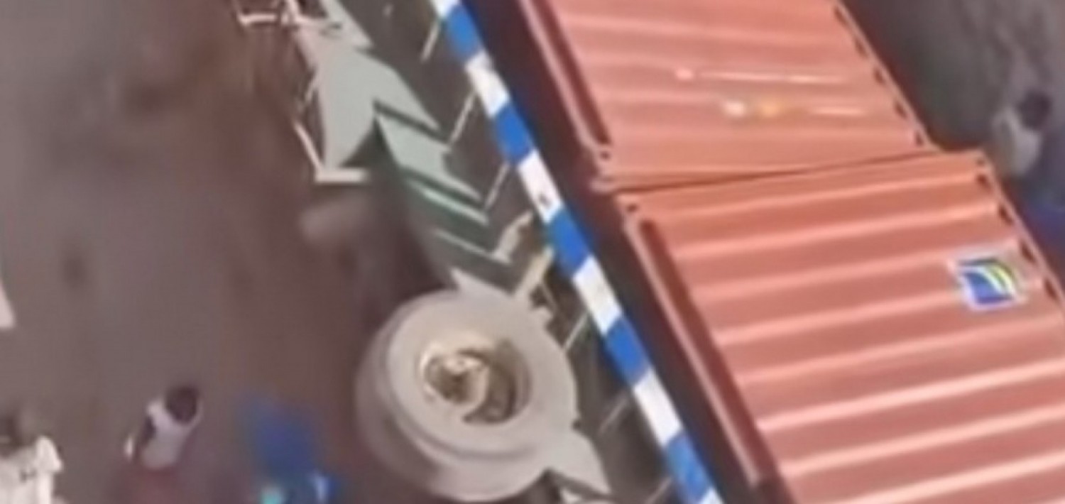 Côte d'Ivoire : Drame à Treichville, revenu de voyage pour récupérer sa marchandise, un homme d'affaires meurt écrasé par un conteneur