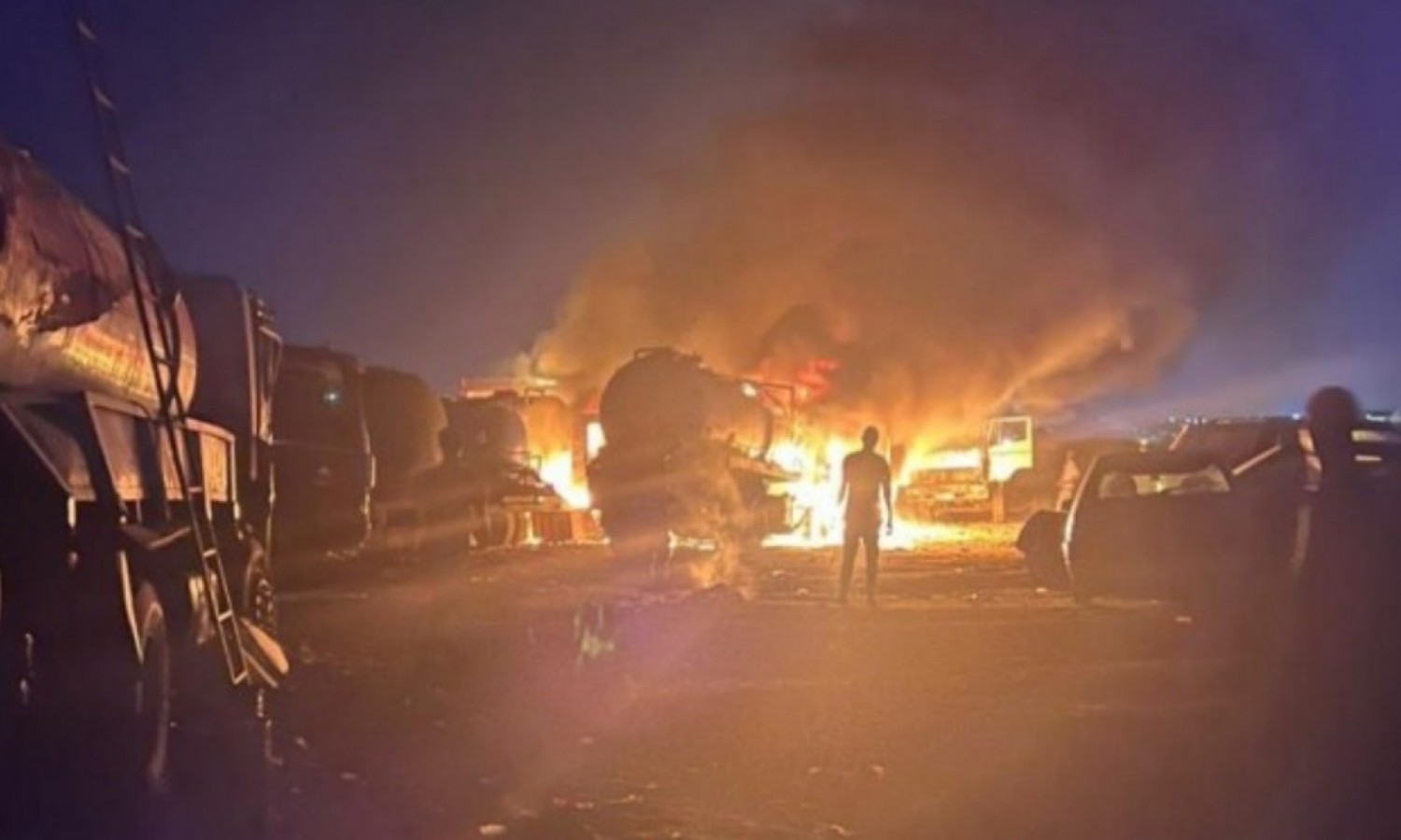 Côte d'Ivoire : Abobo-N'Dotré, un feu de plusieurs  citernes  fait 04 victimes
