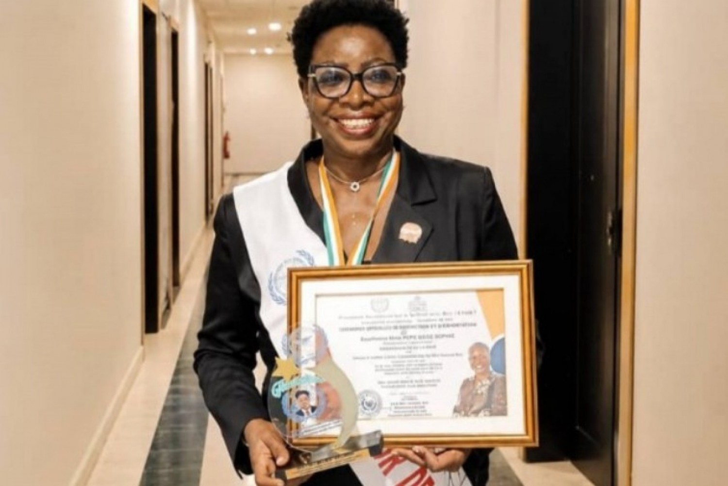 Côte d'Ivoire : Mme Pépé Sophie vagabonde de risques des cancers du sein et du col de l'utérus désormais Ambassadrice de paix